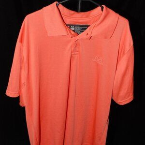 Real Tree XL POLO Men's Short Sleeve Shirt Salmon Golf Activewear EUC